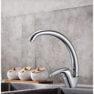 Смеситель для кухни WesnaArt Listok LIS01-120, хром