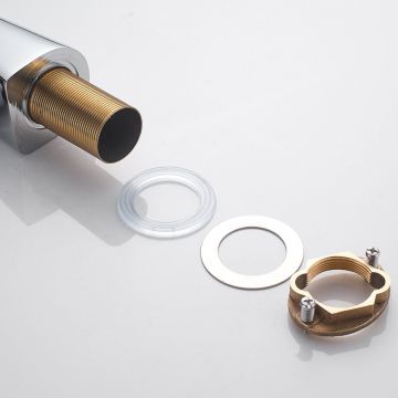 Смеситель для кухни с гибким изливом Shevanik (Шеваник) S543-9, хром/серый