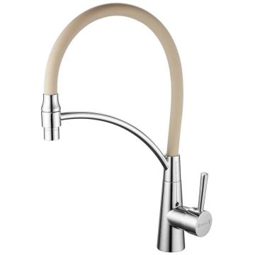 Смеситель для кухни с гибким изливом Shevanik (Шеваник) S743-2, хром