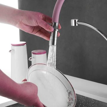 Смеситель для кухни с гибким изливом Shevanik (Шеваник) S743-2, хром