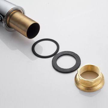 Смеситель для кухни с гибким изливом Shevanik (Шеваник) S743-9, хром/серый