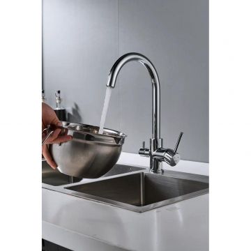 Смеситель для кухни с подключением фильтра Shevanik S128, хром