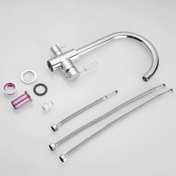 Смеситель для кухни с подключением фильтра Shevanik (Шеваник) S168, хром