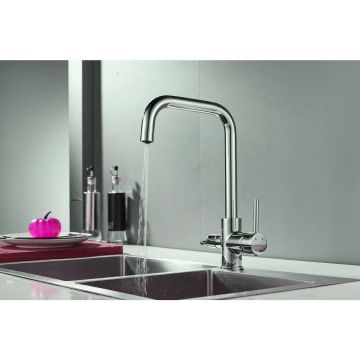 Смеситель для кухни с подключением фильтра Shevanik (Шеваник) S228, хром