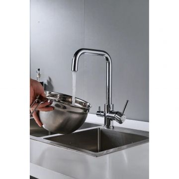 Смеситель для кухни с подключением фильтра Shevanik (Шеваник) S228, хром