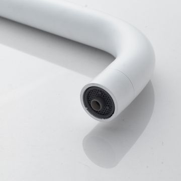 Смеситель для кухни с подключением фильтра Shevanik (Шеваник) S228C, белый