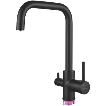 Смеситель для кухни с подключением фильтра Shevanik (Шеваник) S228H, черный