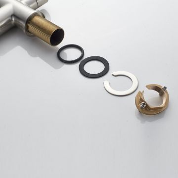 Смеситель для кухни с подключением фильтра Shevanik (Шеваник) S228L, сатин