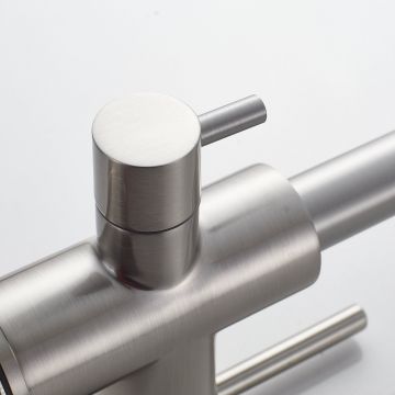 Смеситель для кухни с подключением фильтра Shevanik (Шеваник) S228L, сатин