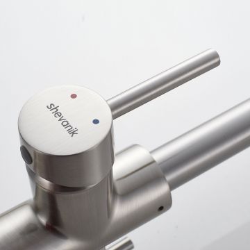 Смеситель для кухни с подключением фильтра Shevanik (Шеваник) S228L, сатин