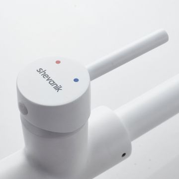 Смеситель для кухни с подключением фильтра Shevanik (Шеваник) S328C, белый