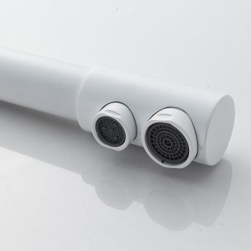 Смеситель для кухни с подключением фильтра Shevanik (Шеваник) S328C, белый