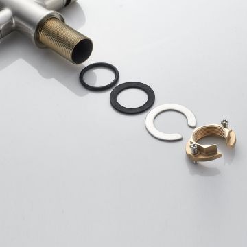 Смеситель для кухни с подключением фильтра Shevanik (Шеваник) S328L, сатин