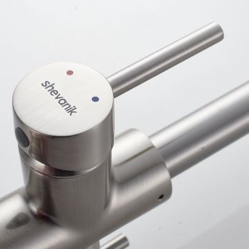 Смеситель для кухни с подключением фильтра Shevanik (Шеваник) S328L, сатин