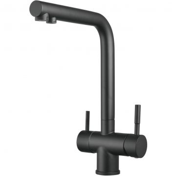 Смеситель для кухни с подключением фильтра Shevanik (Шеваник) S468H, черный