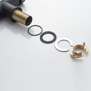 Смеситель для кухни с подключением фильтра Shevanik (Шеваник) S468H, черный