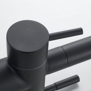 Смеситель для кухни с подключением фильтра Shevanik (Шеваник) S468H, черный