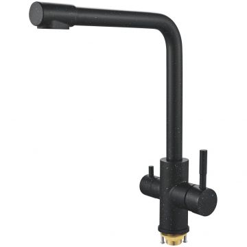 Смеситель для кухни с подключением фильтра Shevanik (Шеваник) S868H, черный