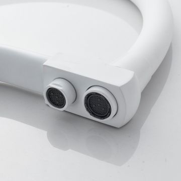 Смеситель для кухни с подключением фильтра Shevanik (Шеваник) S968C, белый