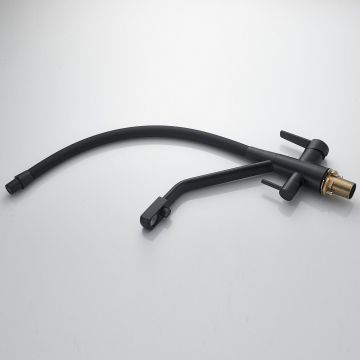 Смеситель для кухни с подключением фильтра Shevanik (Шеваник) S968H, черный