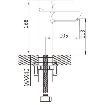 Смеситель для раковины с гигиеническим душем Shevanik (Шеваник) S6071F, белый/хром