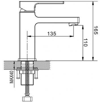 Смеситель для раковины с гигиеническим душем Shevanik (Шеваник) S8271H, черный