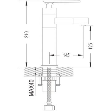Смеситель для раковины с поворотным носиком Shevanik (Шеваник) S6601F, белый/хром