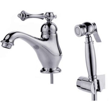 Смеситель Ganzer (Ганзер) Severin для раковины с лейкой и биде хром GZ 77051