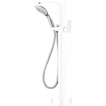 Смеситель Ganzer (Ганзер) Susanne для ванн, для душа белый, хром GZ21081-F