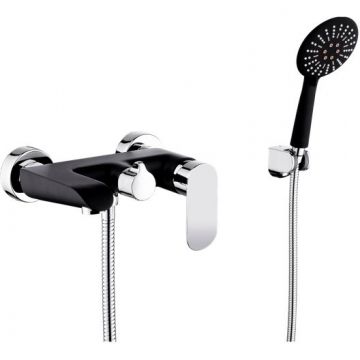 Смеситель Ganzer (Ганзер) Margarette для ванн, для душа черный, хром GZ22032-С