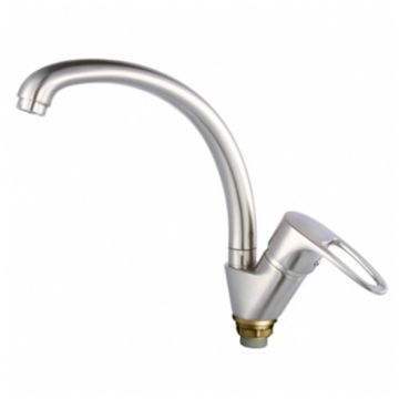 Смеситель Ganzer (Ганзер) Leon для кухни сатин GZ 10021g