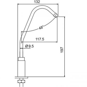 Смеситель для кухни под фильтр Frap F1052-10 хром