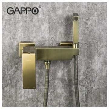 Смеситель для биде Gappo G2007-4 бронза