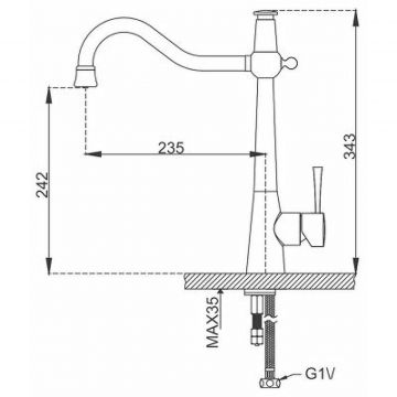 Смеситель для кухни под фильтр Gappo G4398-12 хром