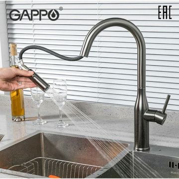 Смеситель для кухни Gappo G4398-41 черный