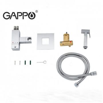 Смеситель для биде скрытого монтажа с термостатом Gappo G7207-40 хром