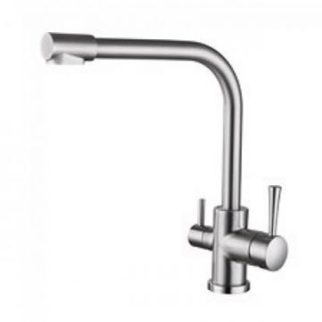 Смеситель Kaiser (Кайзер) Merkur для кухни под фильтр серебро 26044-5