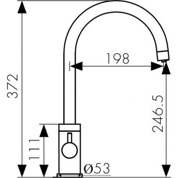 Смеситель Kaiser (Кайзер) Merkur для кухни под фильтр Бронза (26744-3)