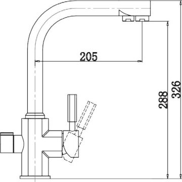 Смеситель Kaiser Decor для кухни под фильтр Хром (40144)