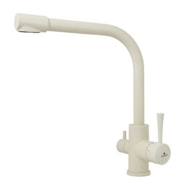 Смеситель Kaiser (Кайзер) Merkur для кухни с фильтром Бежевый (26044-11)