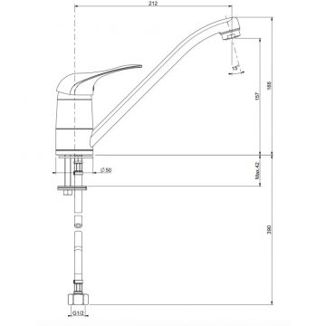 Смеситель Флорентина (Florentina) под камень Гамма Ит Мокко (33.16L.1110.303)