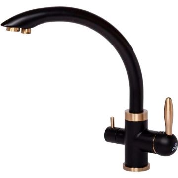 Смеситель для кухни Paulmark (Паульмарк) Essen Es213001-401BR антрацит