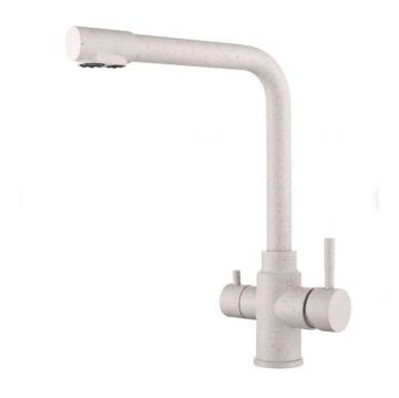 Смеситель Hansen (Хансен) для кухонных моек под фильтр светло-бежевый HN15085-B