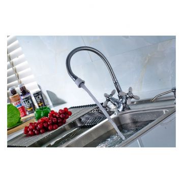 Смеситель Hansen (Хансен) для кухни с гибким изливом 52052-S хром