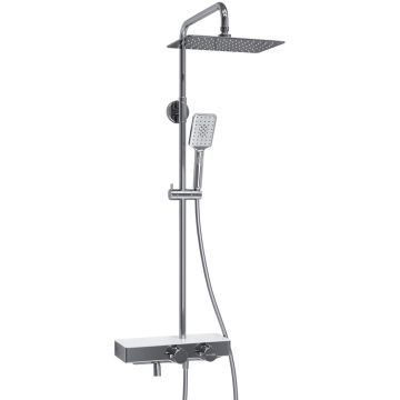 Душевой комплект с термостатическим смесителем Wasserkraft (Васеркрафт) Aller A113.069.126.CH Thermo хром