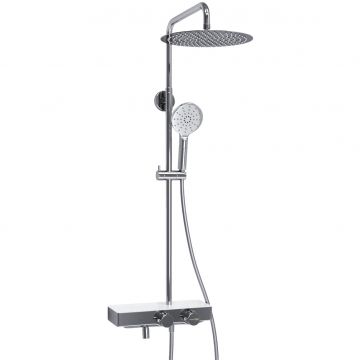 Душевой комплект с термостатическим смесителем Wasserkraft (Васеркрафт) Aller A113.116.127.CH Thermo хром