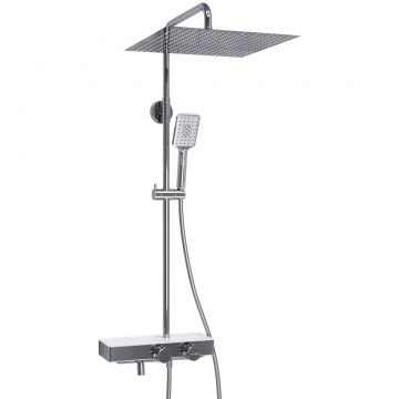 Душевой комплект с термостатическим смесителем Wasserkraft (Васеркрафт) Aller A113.119.126.CH Thermo хром