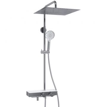 Душевой комплект с термостатическим смесителем Wasserkraft (Васеркрафт) Aller A113.119.127.CH Thermo хром