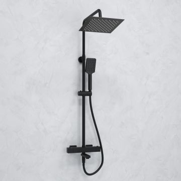 Душевой комплект с термостатическим смесителем Wasserkraft (Васеркрафт) Abens A299.255.130.BM Thermo черный