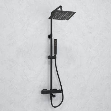 Душевой комплект с термостатическим смесителем Wasserkraft (Васеркрафт) Abens A299.255.218.BM Thermo черный